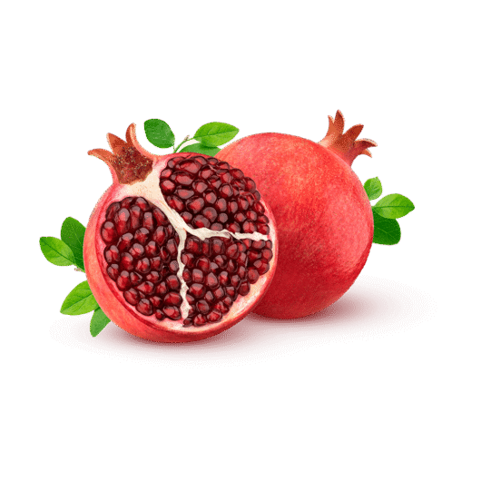 Pomegranate With Leaves