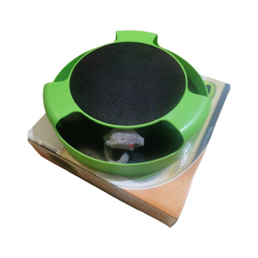 Pet Cat Toy Catch The Mouse Interactive Teasing Kitten Toy with Scratch Board - Image 2