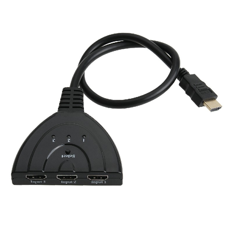 1080P HDMI 3 Ports Switch Splitter Slector HUB Cable for LCD LED UK - Image 2