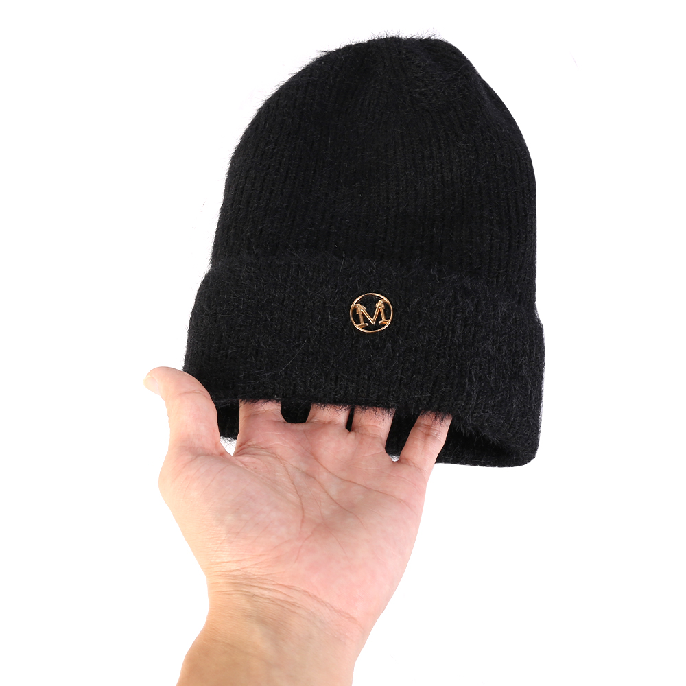 Ladies Women Beanie Hat Warm Fleece Lined R40 Thermal Insulation - Black - Image 5